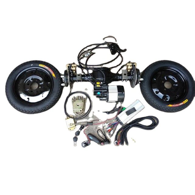 48v 800w Diy Electric Car Bus Dc Motor and Rear Axle Brushless Motor Kit 10kw High Speed with Suspension